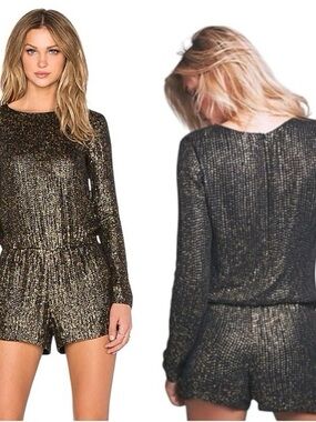 MLV Ramona Long Sleeve Sequin Romper